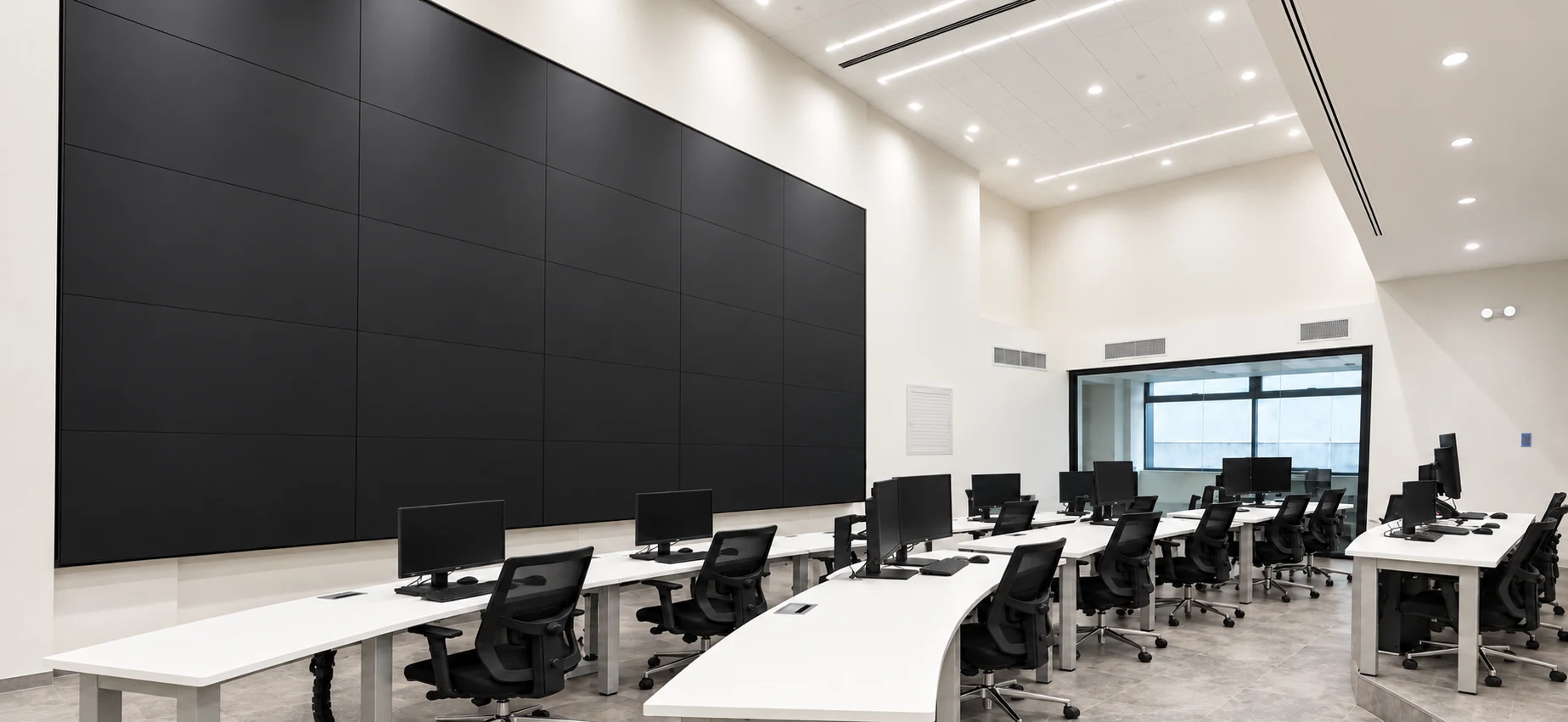 Sala de crisis; fotografía retocada
